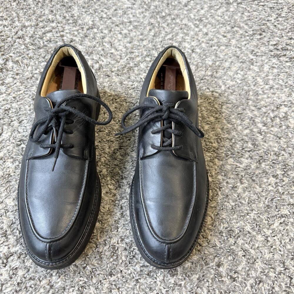 Samuel Hubbard City Legend Oxford Mens 9 M Black Leather Split Toe Shoe